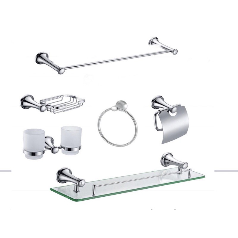 Bộ phụ kiện 6 món đồng mạ crom