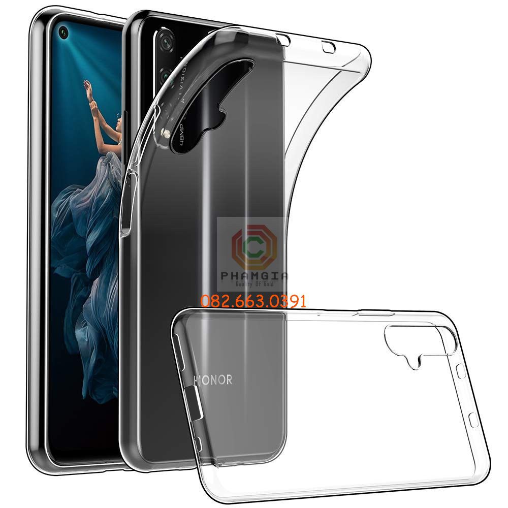 Ốp lưng Huawei Nova 5T / Honor 20 / Honor 20s dẻo trong bảo vệ camera bền đẹp