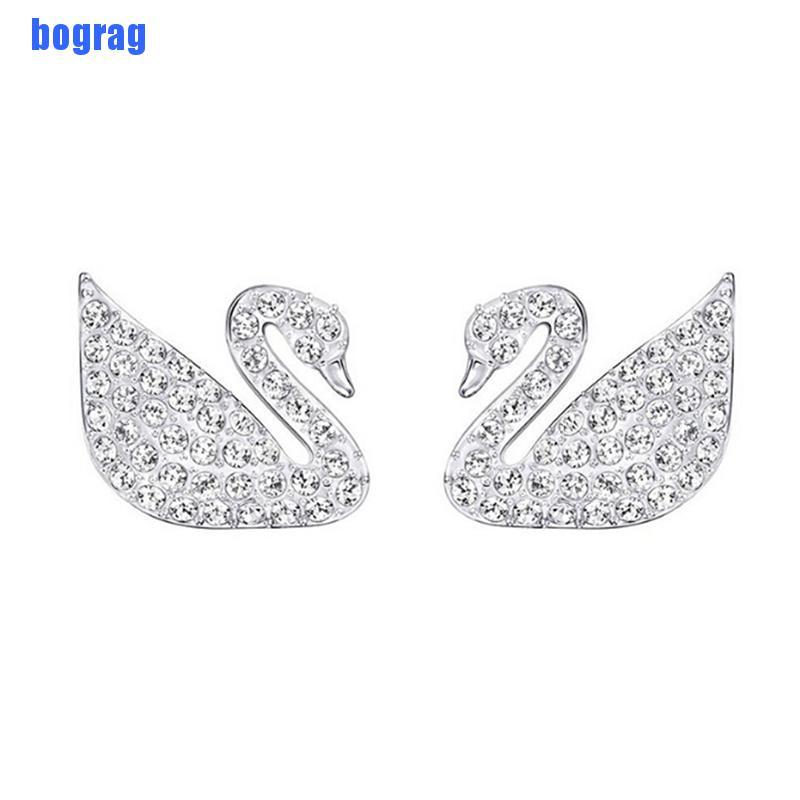 SWAROVSKI Bộ Trang Sức 3 Món Hình Thiên Nga Xinh Xắn