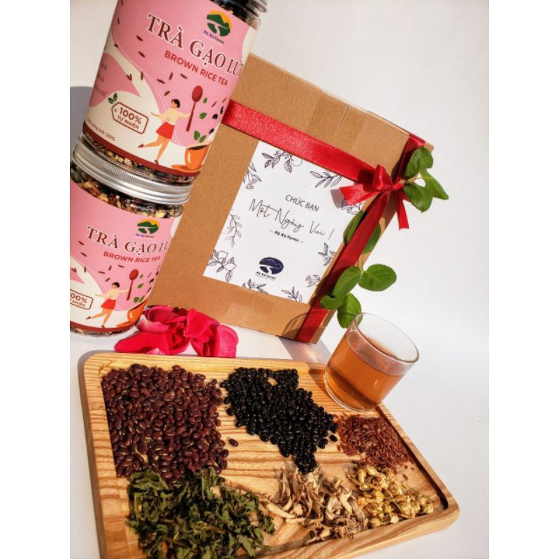 TRÀ GẠO LỨT PÔ KÔ - Hộp 500g - Giúp giảm cân, giữ dáng, làn da mịn màng và thanh lọc cơ thể