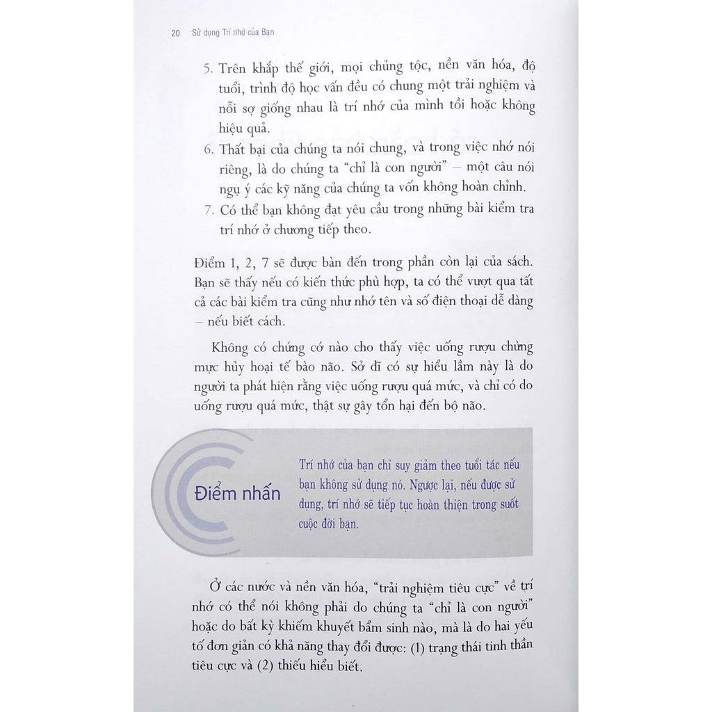 Sách Sử Dụng Trí Nhớ Của Bạn (Tái Bản 2019)