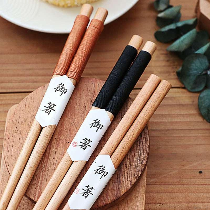 1 Đôi Đũa Ăn Bằng Sợi Sáp Ong Dành Cho Người Lớn
