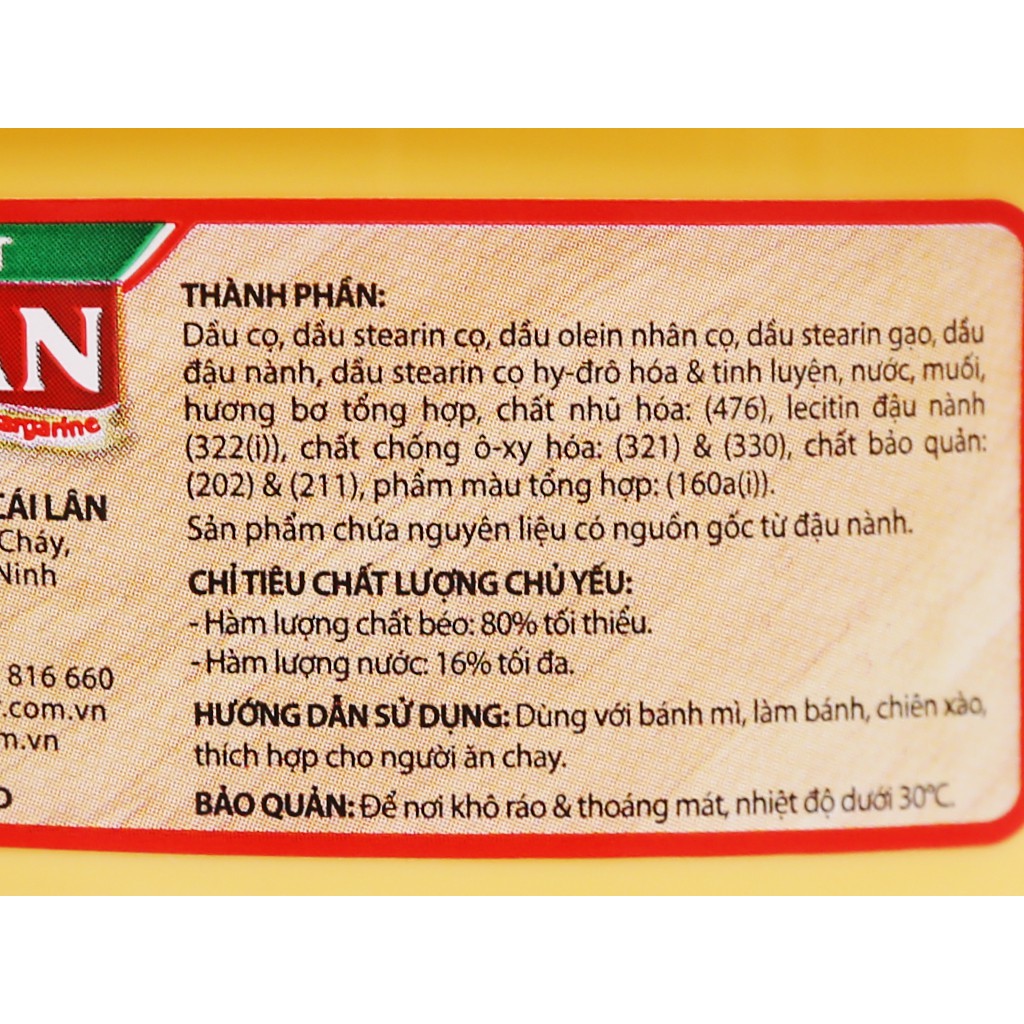 Bơ thực vật Meizan hũ 80g - Dùng với bánh mì, làm bánh, chiên xào, thích hợp cho người ăn chay