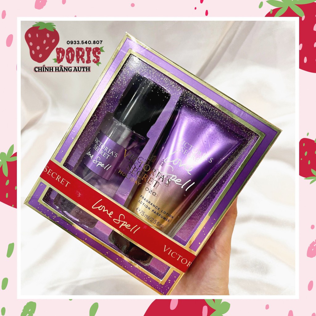 Set Love Spell mini - Victoria Secret chính hãng