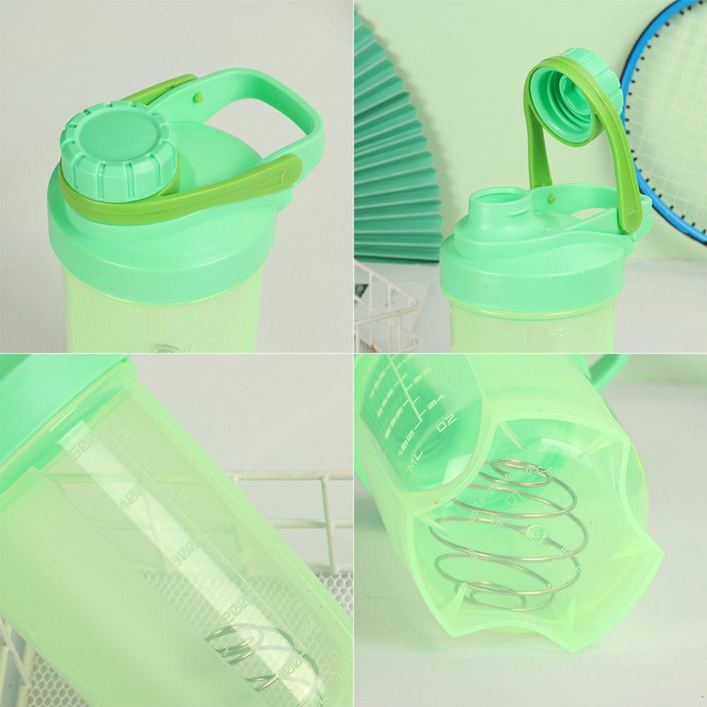 Bình Nhựa Lắc Pha Chế Nước Uống Kèm Dây Bóng Đánh Trứng 500ml Tiện Dụng Mang Theo