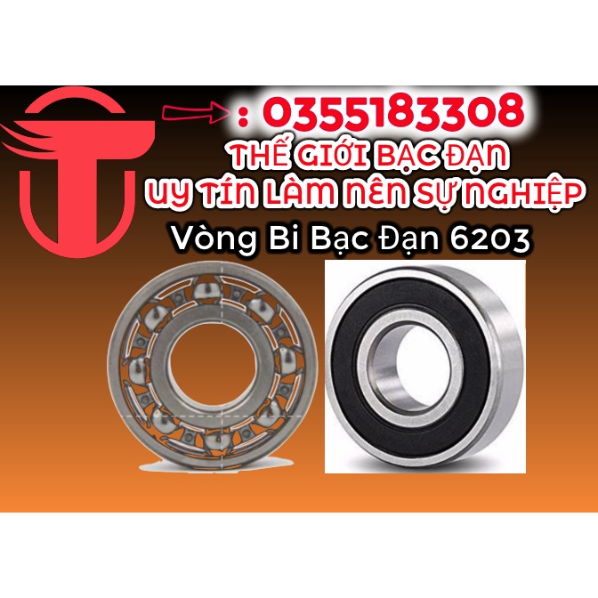 Vòng Bi Bạc Đạn 6200 - Có Nắp/Ko Nắp - Koyo/RBI/KG/CNB