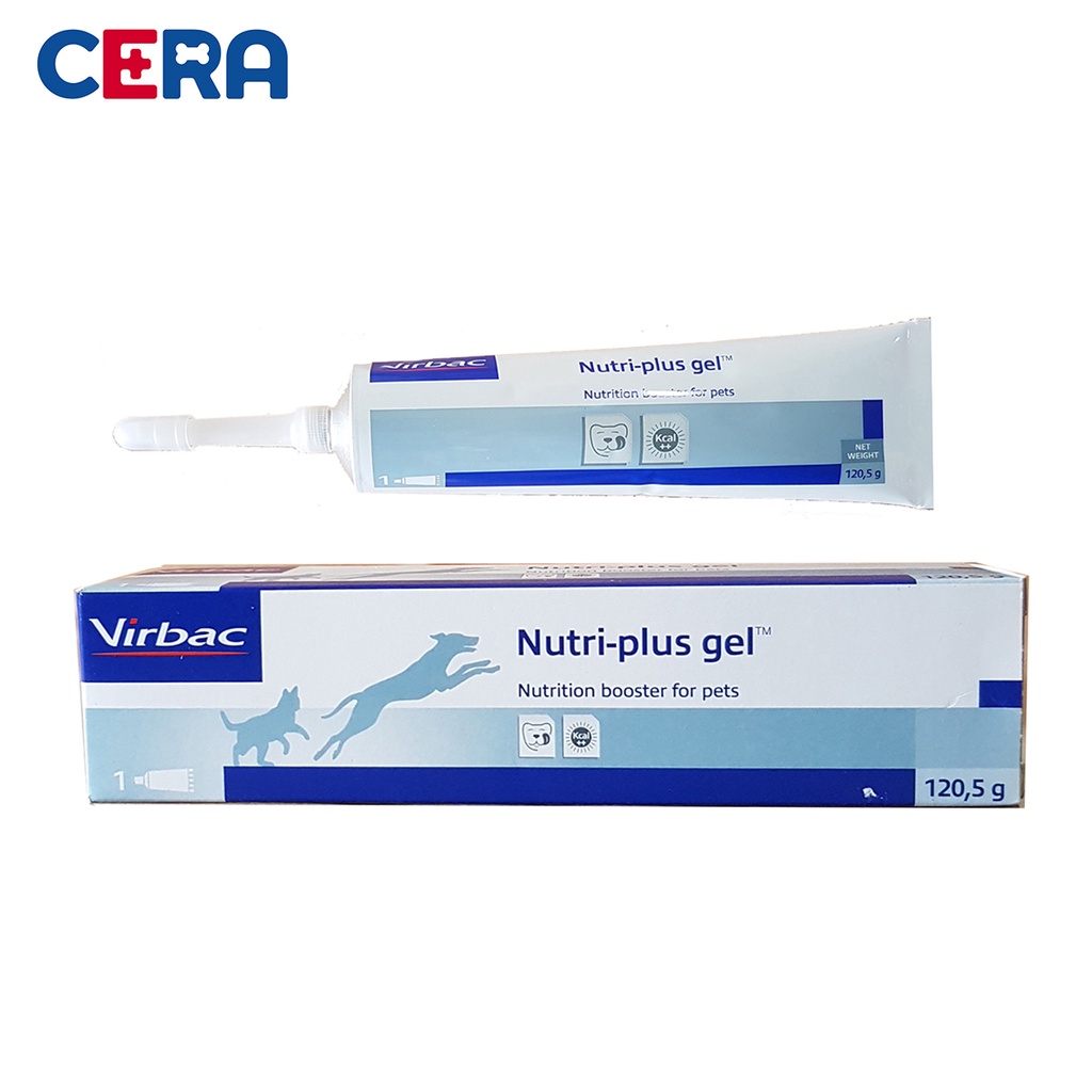 Kem ăn đầy đủ dinh dưỡng cho chó mèo hàng pháp chính hãng (Mẫu mới)- VirbacNutriplus gel 120.5g