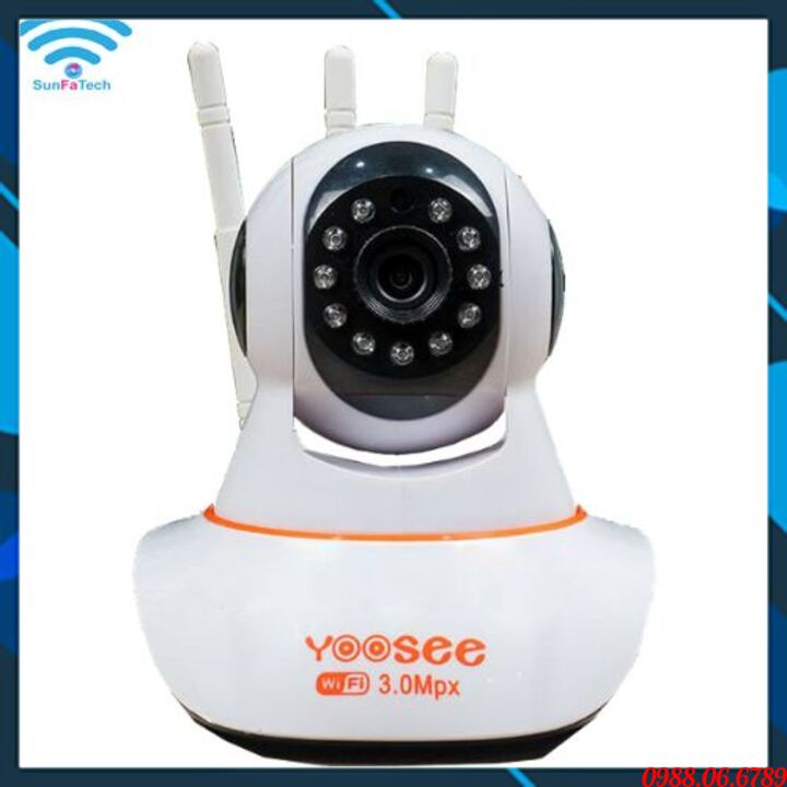 Camera Wifi Yoosee 3 râu 3.0Mpx⚡FREE SHIP⚡,mẫu mới nhất 2021,chuẩn Full HD 1080P-GIÁM SÁT CHUYỂN ĐỘNG,BÁO ĐỘNG,KHÔNG DÂY