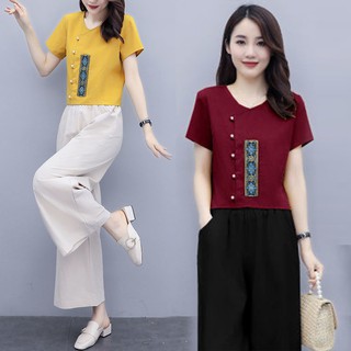 Set Đồ Nữ Kiểu Dáng Vintage Thời Trang Cá Tính