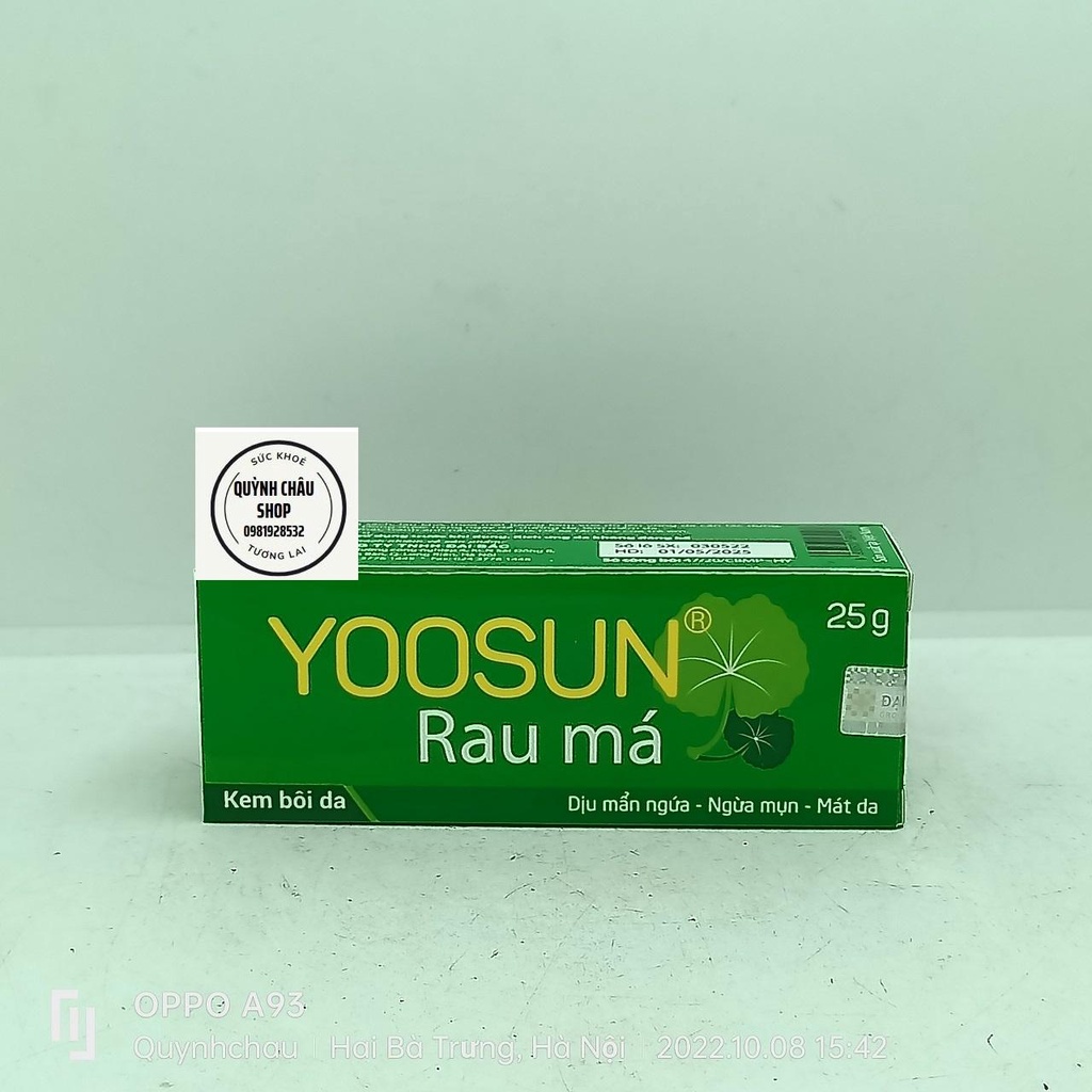 KEM BÔI DA YOOSUN RAU MÁ, YOOSUN NGHỆ, YOOSUN ACNES