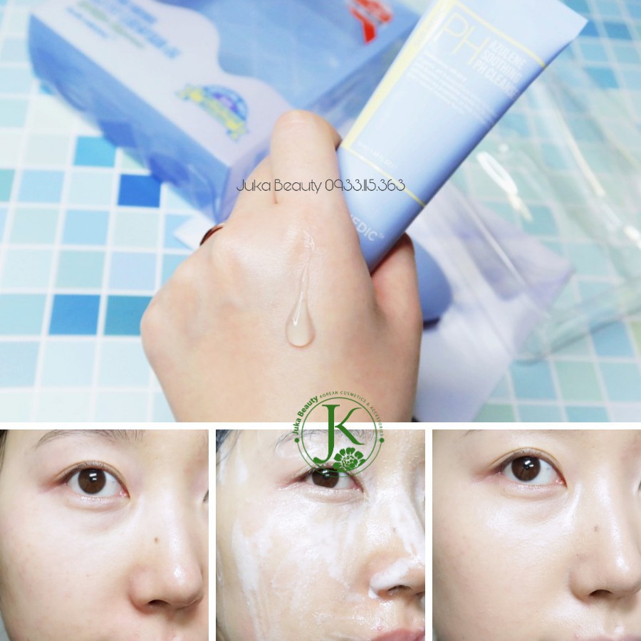 Sữa rửa mặt dưỡng ẩm Sur.Medic Azulene Soothing Ph Cleanser 150ml