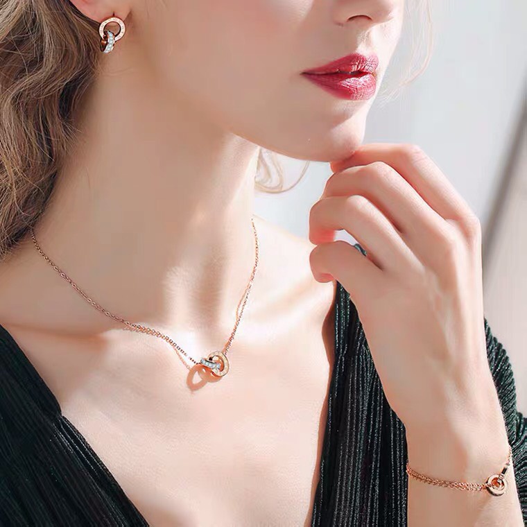 Dây chuyền CDE Sweet Love Necklace Rose Gold CDE02013.RG