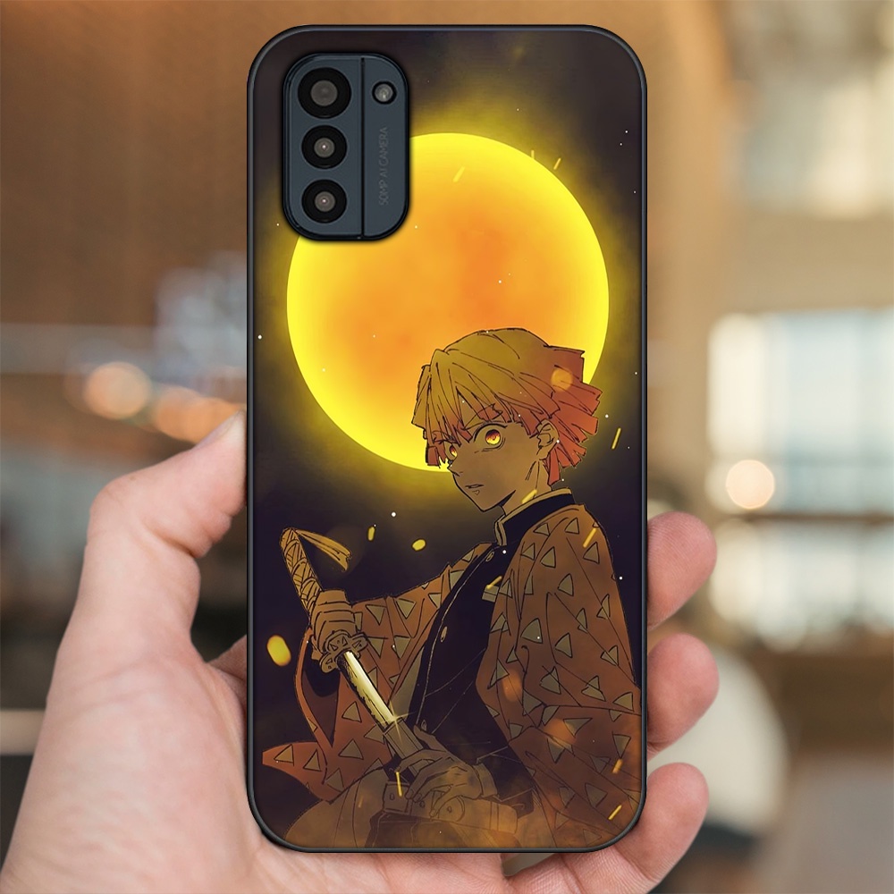 Ốp lưng Nokia G21 viền đen in hình Zenitsu Kimetsu no Yaiba