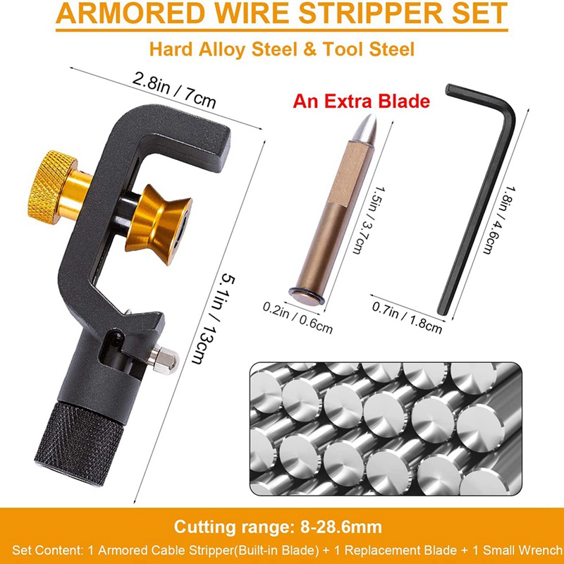 Kìm Tuốt Dây Cáp 8-28mm 0.31-1.1In Chuyên Dụng