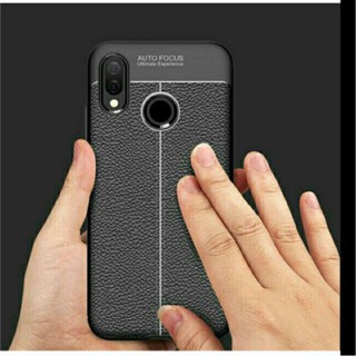 Ốp Giả Da Auto Focus Dành Cho Huawei Nova 3i /3e.(đen)