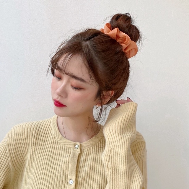 Combo 3c srunchies lụa basic màu ngẫu nhiên