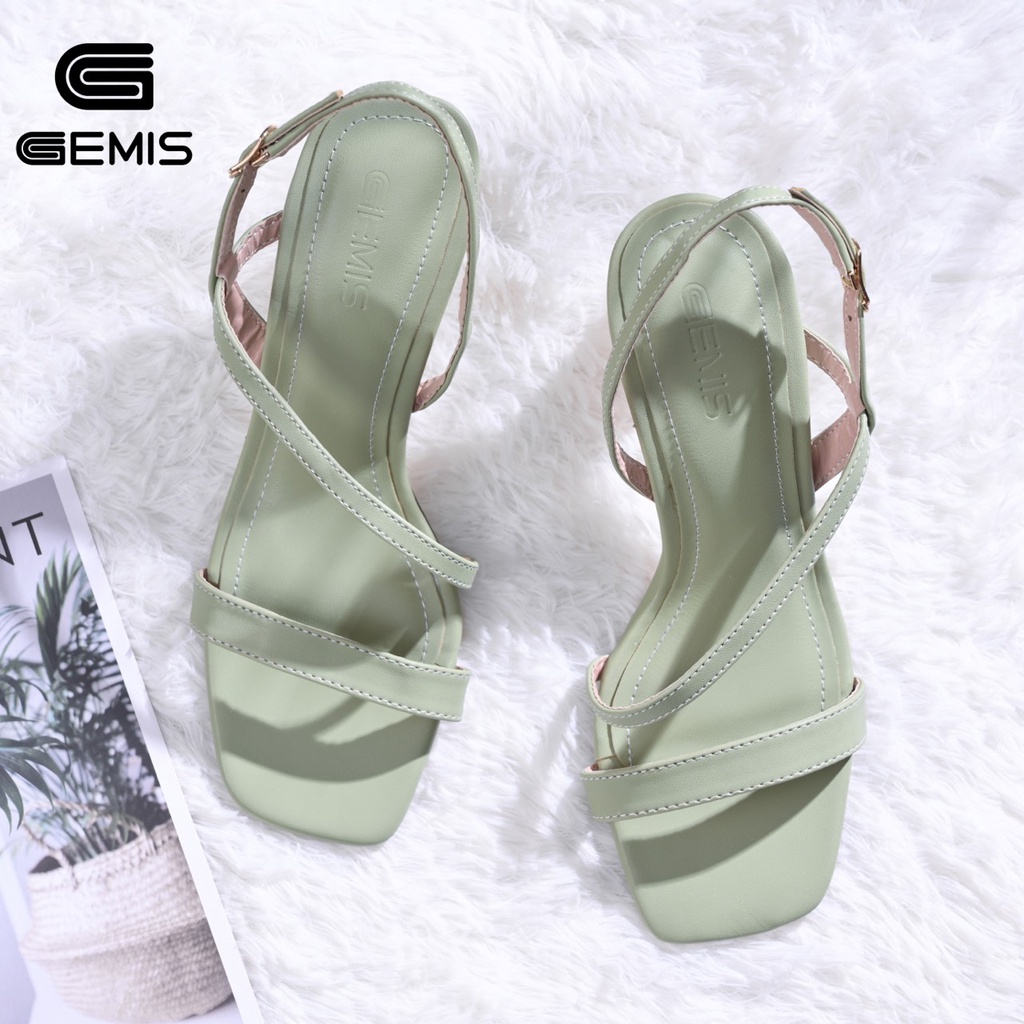 Sandal gót trong 7cm Gemis- GM00316