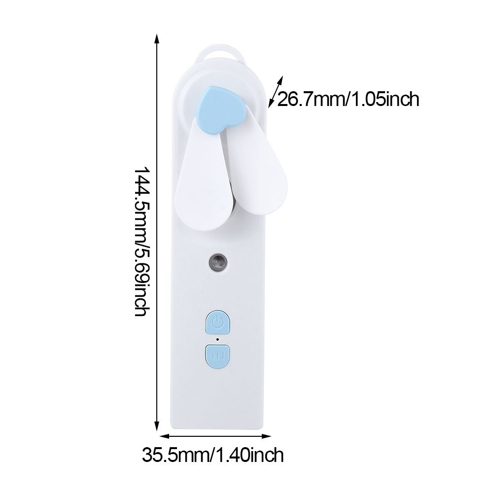 Quạt phun sương nano mini cầm tay tạo độ ẩm không khí không gây tiếng ồn nhiều chế độ