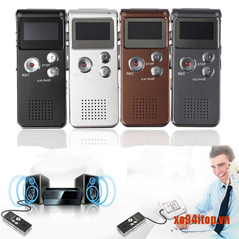 XOTOP Rechargeable 8GB Digital Audio/Sound/Voice Recorder Dictaphone MP3 Playe