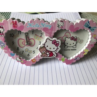Đồng hồ để bàn chuông reo báo thức alarm clock hello kitty (y hình )