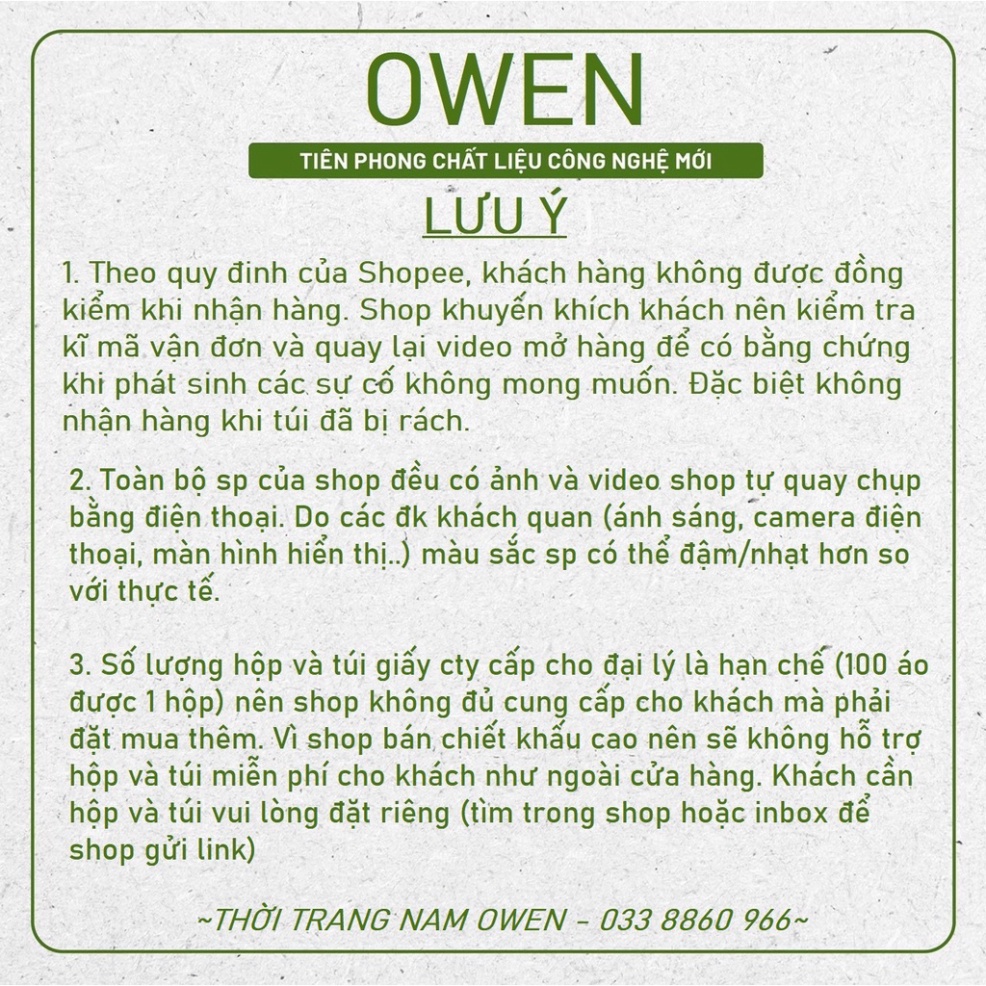 OWEN - Áo sơ mi dài tay Owen Sợi Sồi mềm mát màu xanh bạc hà 23417