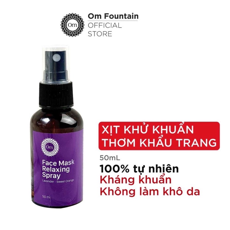 XỊT KHẨU TRANG THƯ GIÃN 50ML - OM FOUNTAIN