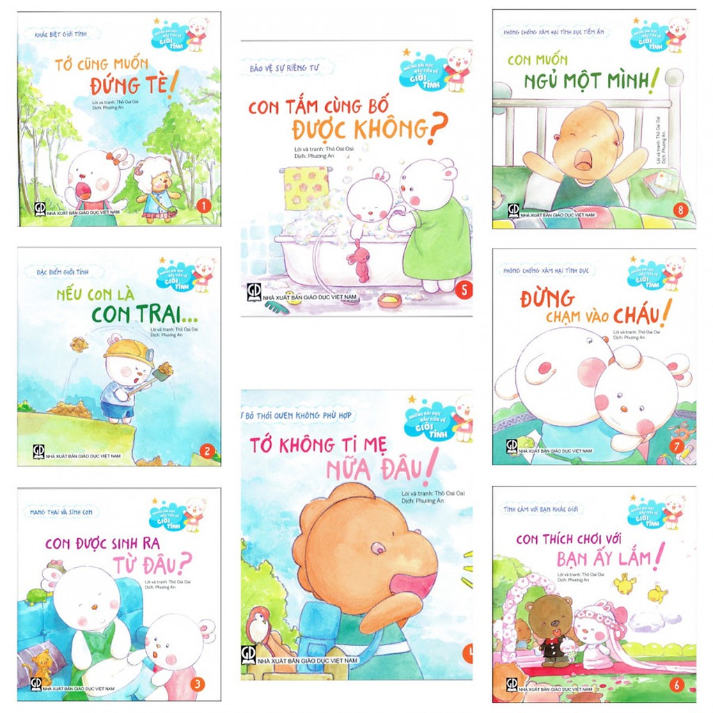 Sách Những Bài Học Đầu Tiên Về Giới Tính - Trọn Bộ 8 Cuốn