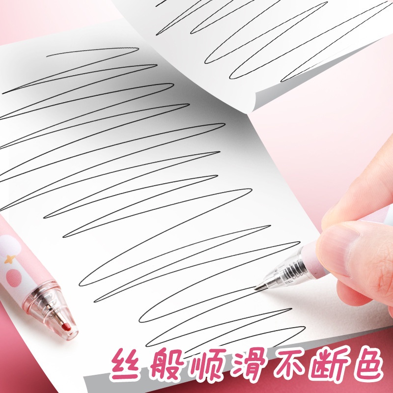 Combo 5 Bút Bi Bấm Mực Đen Nhiều Hình Cute