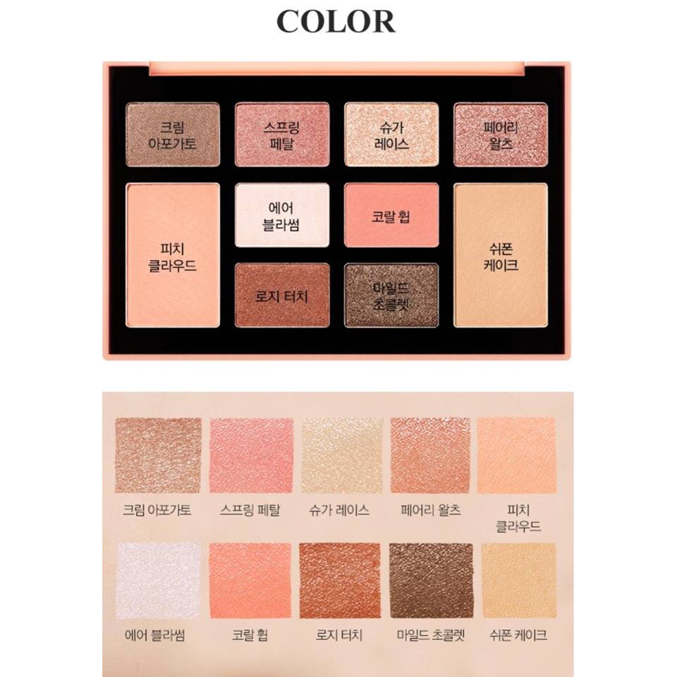 Bảng Phấn Mắt - Má Hồng 10 Màu Missha Color Filter Shadow Palette