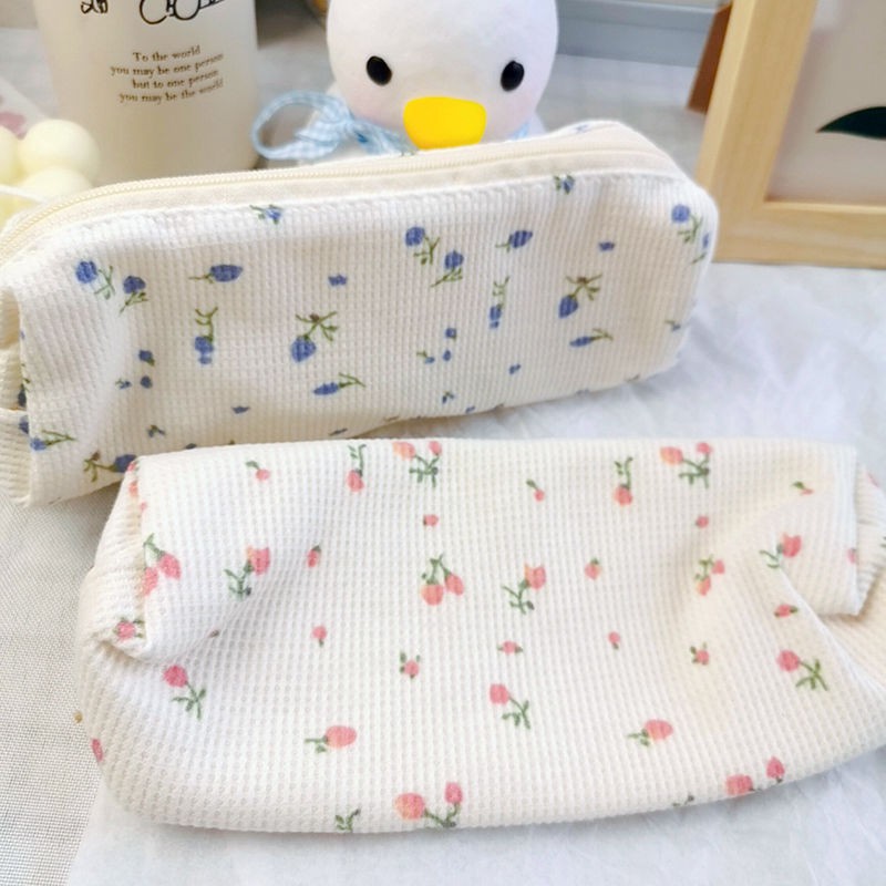 Dễ Thương Bóp Viết Vải Cotton Họa Tiết Hoa Xinh Xắn Cho Nữ