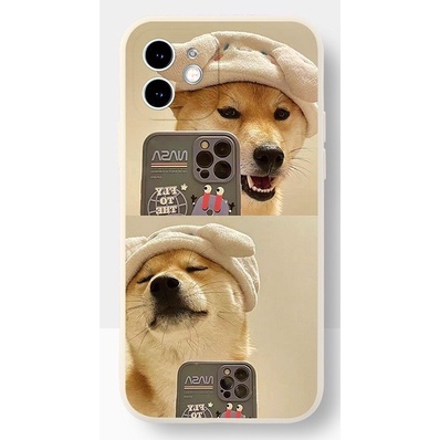 Ốp Lưng Iphone Cạnh Vuông, Bảo Vệ Camera Hình Corgi ip 7Plus,8plus,x,xs,xsmax,11,11promax,12,12promax,13,13promax