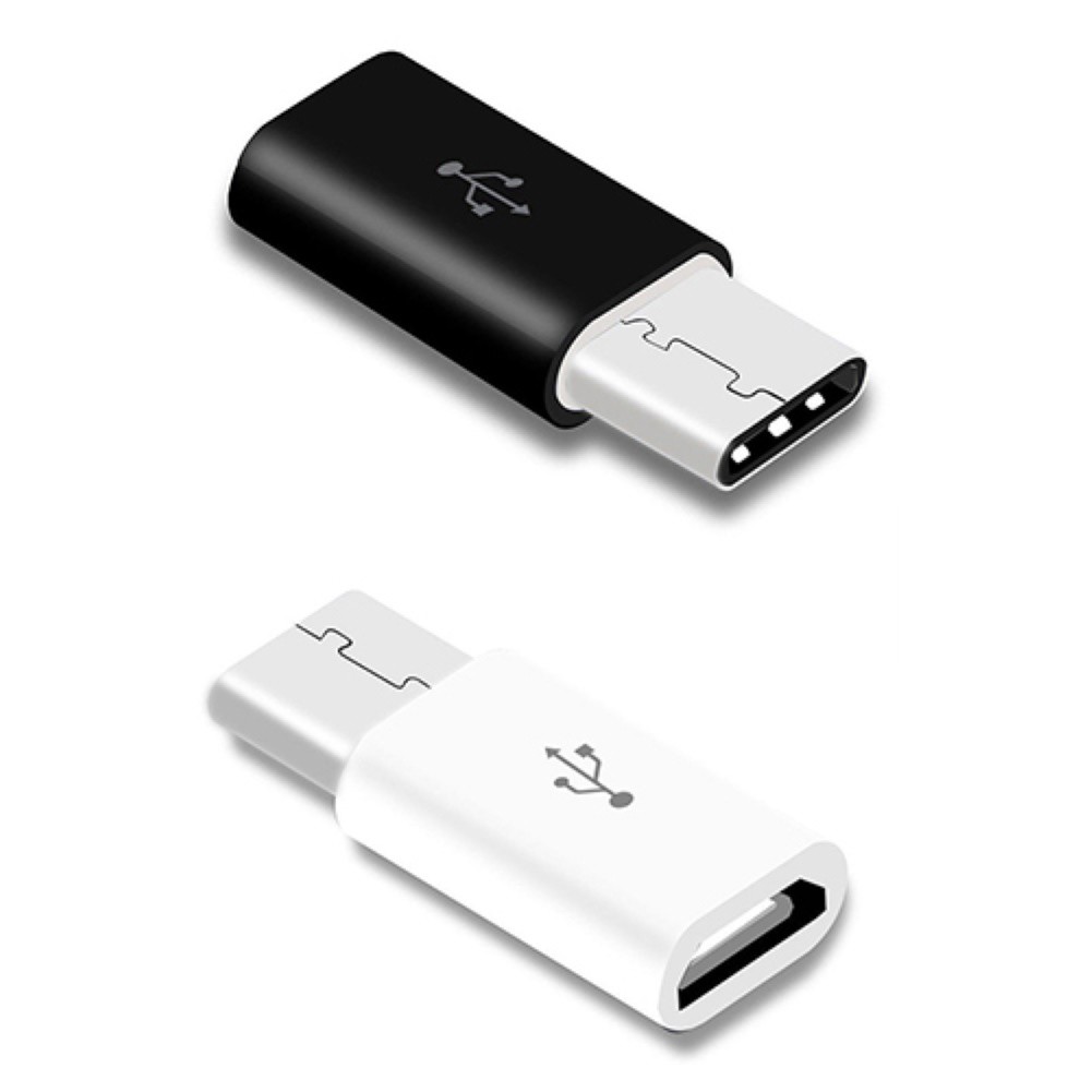 Set 2 đầu chuyển đổi cổng micro USB 2.0 sang USB Type C 3.1