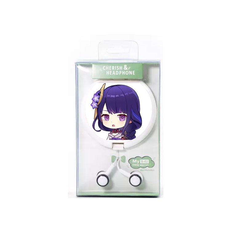 Tai nghe hộp tròn in hình NHÂN VẬT GENSHIN IMPACT game chibi anime M5 nghe nhạc tiện lợi