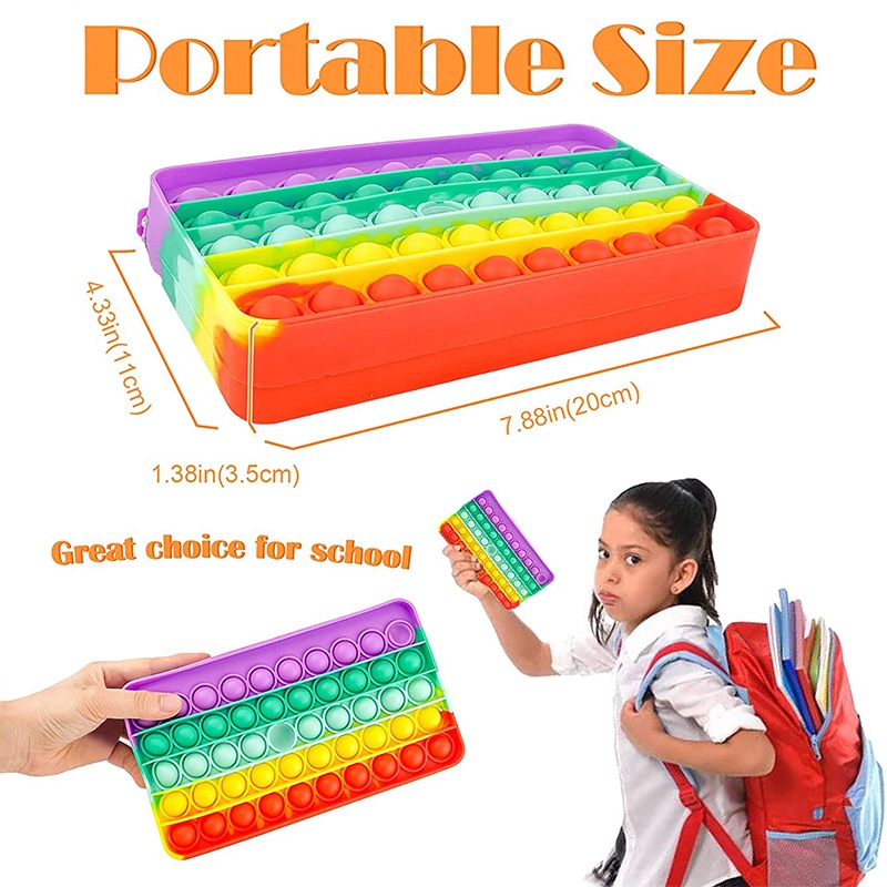 Túi Đựng Bút Bằng Silicone 2 Trong 1 Sức Chứa Lớn Chống Sốc Tiện Dụng