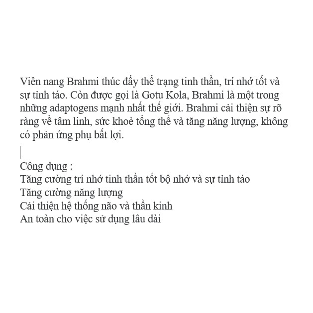 Viên uống cải thiện hệ thống thần kinh - Organic India Brahmi và Beautiful Skin - MandalaShop