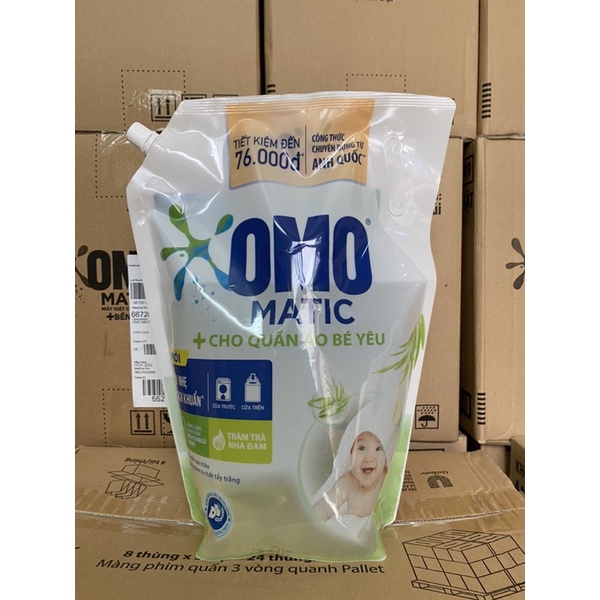 NƯỚC GIẶT OMO MATIC CHO QUẦN ÁO BÉ YÊU 3,6kg (Mầu Trắng)