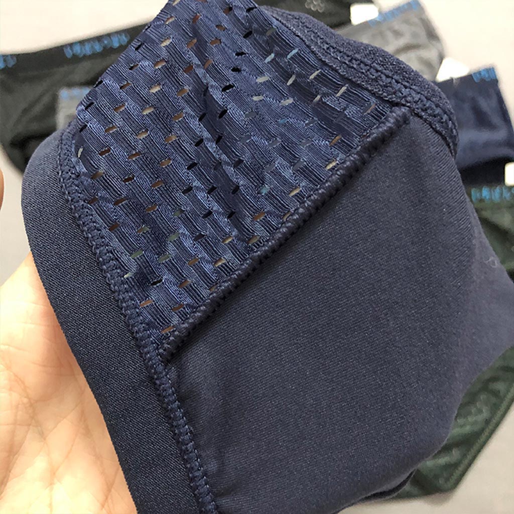 Combo 4 Quần lót tam giác nam thông hơi thoáng khí hàng xuất nhật, sịp chéo nam co giãn 4 chiều