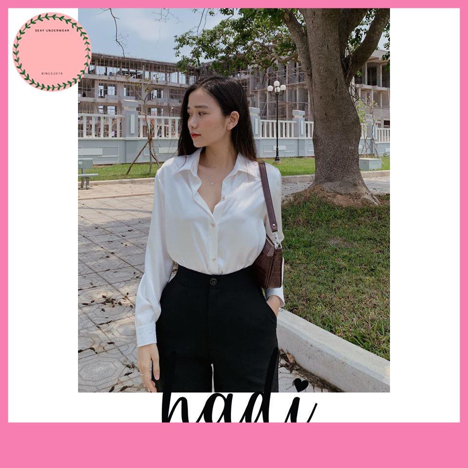 ÁO SƠ MI NỮ TAY DÀI NHIỀU MÀU CHẤT ĐẸP V