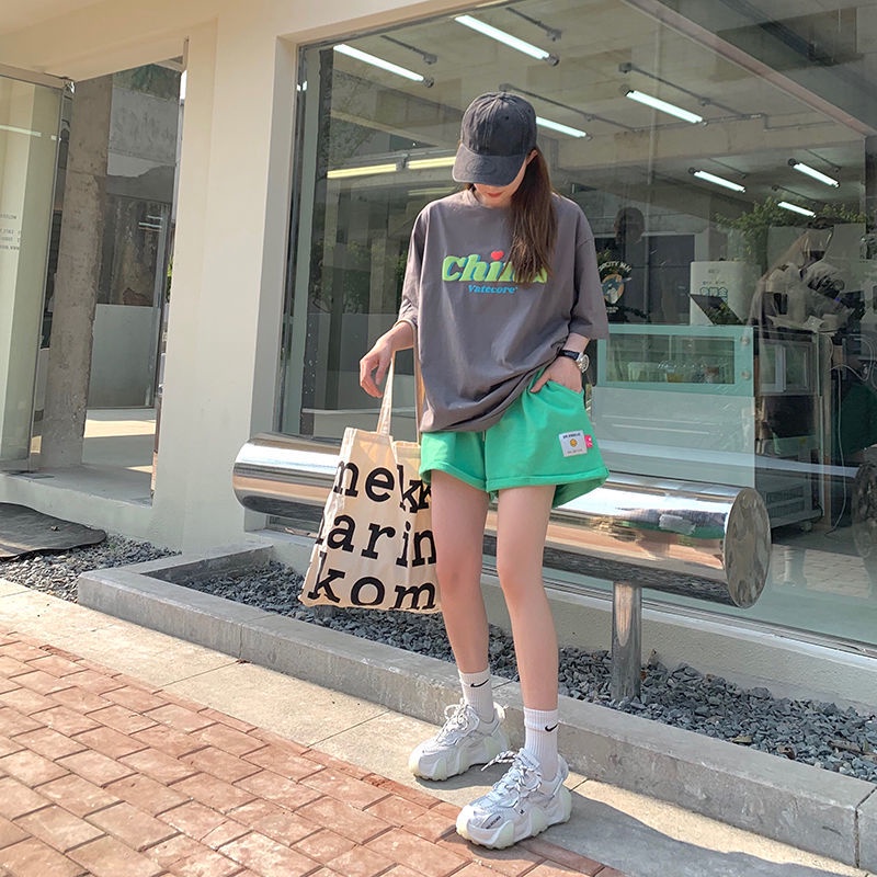 Quần Short Thể Thao Ống Rộng Thiết Kế Mới Kiểu Dáng Đơn Giản Năng Động Thời Trang Mùa Hè Dành Cho Nữ