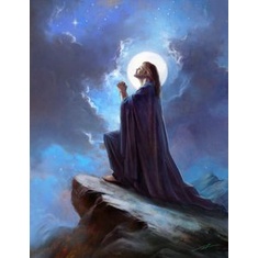 Tranh đính đá 5D họa tiết chúa Jesus độc đáo kích thước 30x40cm DIY dùng trang trí