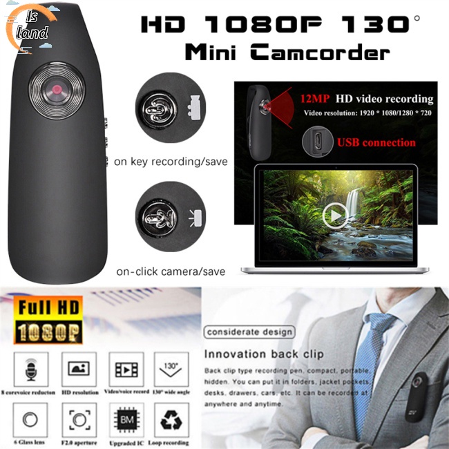 Máy Ảnh Kỹ Thuật Số Mini Phát Hiện Chuyển Động Cơ Thể Tích Hợp Pin 560 Mah