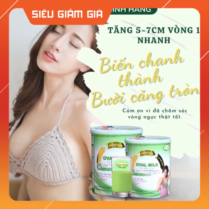 (Hàng HOTT) TĂNG Căng Tròn Săn Chắc Vòng 1 OVAl MILK Hiệu Quả Nhất Làm Đẹp Da Sữa Mầm Đậu