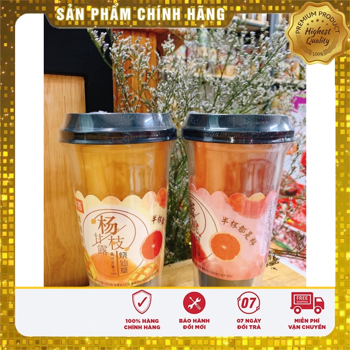 Trà Sữa Hoa Qủa Cam Đào - Cam xoài