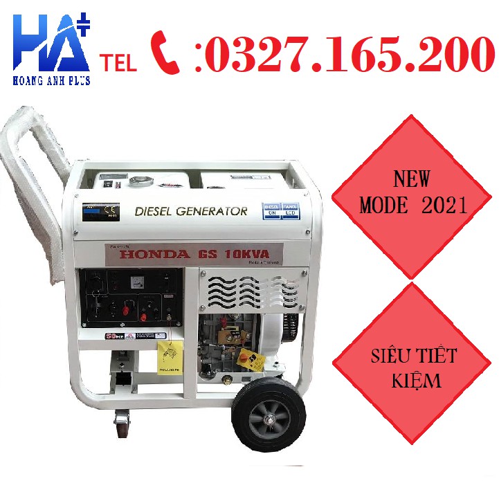 [GIÁ TỐT] Máy Phát Điện Honda Chạy Dầu GS 10KVA 1PHASE-Xuất Xứ Thái Lan-Bảo Hành 12 Tháng- Tặng Nhớt