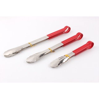 Kẹp gắp đồ nóng, thức ăn inox cán đỏ