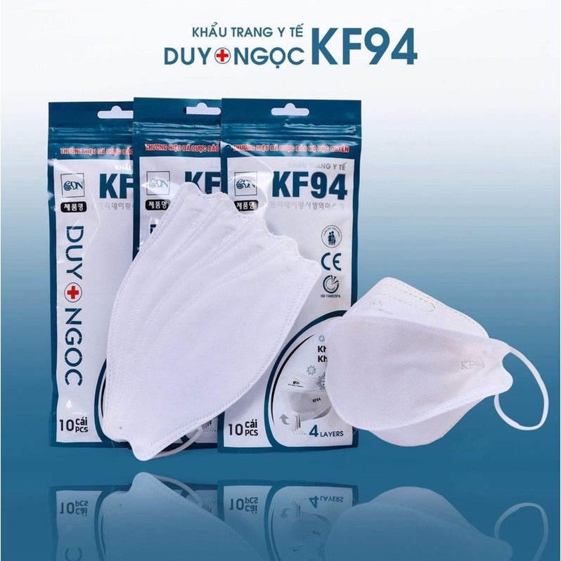 (Gói 10 Cái) Khẩu Trang Y Tế KF94 DUY NGỌC
