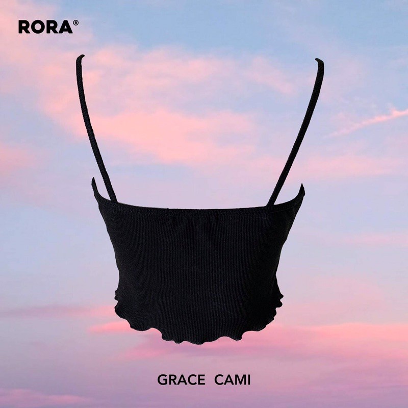Áo GRACE CAMI - áo hai dây cuốn biên cổ tròn