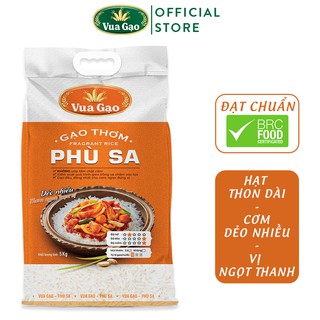 Gạo Thơm Phù Sa - Chính Hãng Vua Gạo - Túi 5kg (Cam kết date mới)
