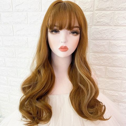 TÓC CẢ ĐẦU 💕 FREESHIP 💕💕TÓC BỘ NGUYÊN ĐẦU MAU VÀNG LIGHT TÂY