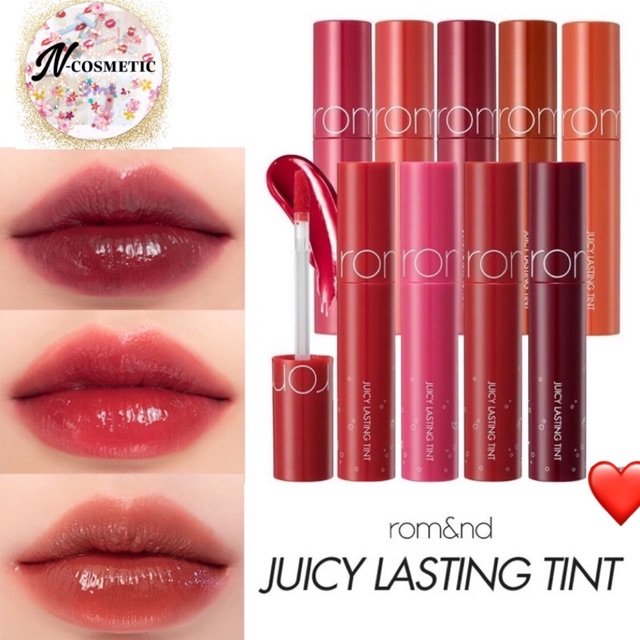[Đủ 17 Màu] Son Tint Lì Romand Juicy Lasting Tint